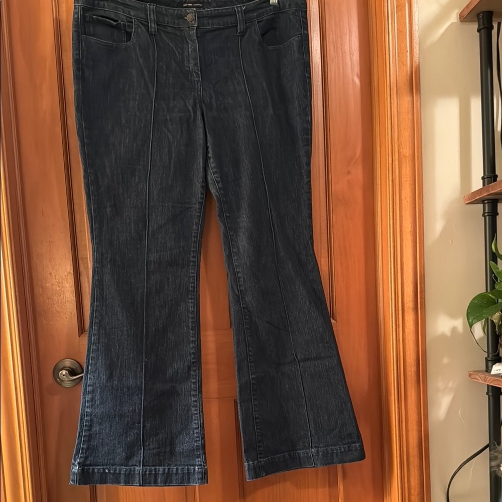 New York & Company Blue Boot-Cut Jeans